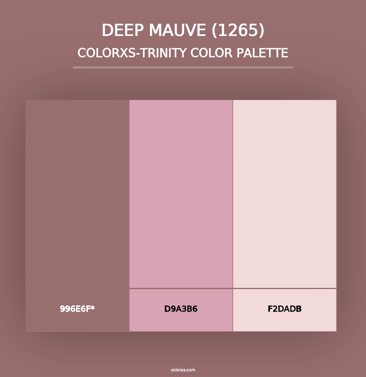 Deep Mauve (1265) - Colorxs Trinity Palette