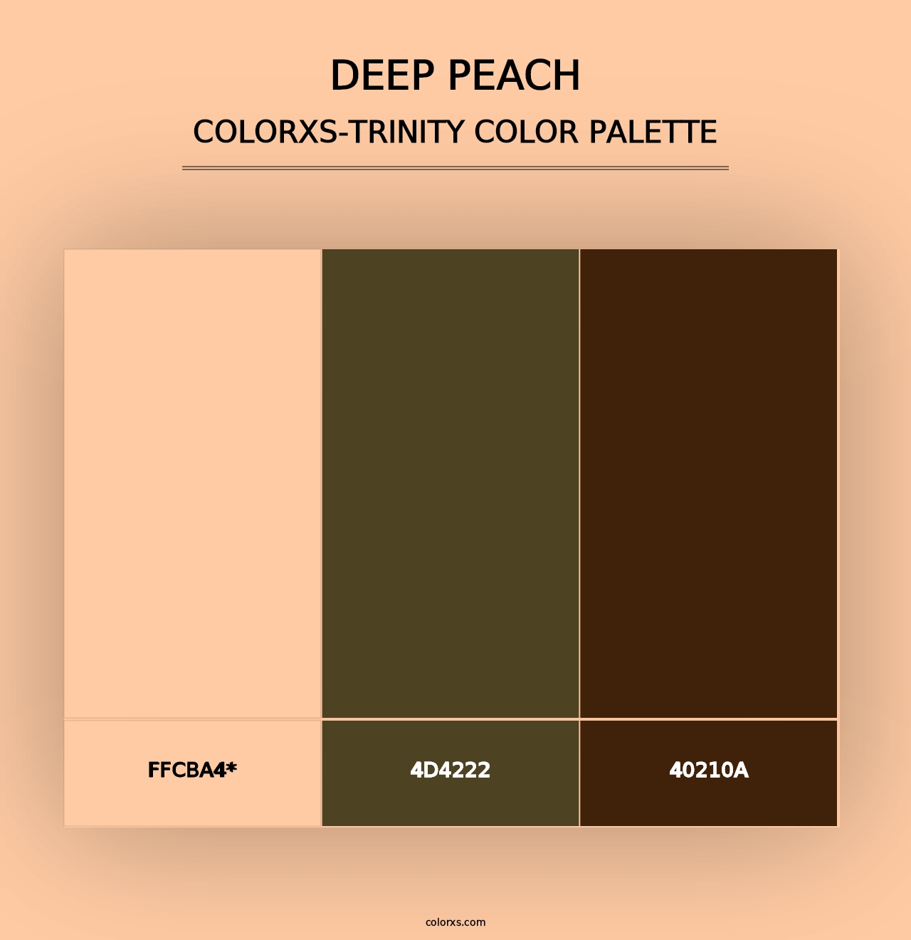 Deep Peach - Colorxs Trinity Palette