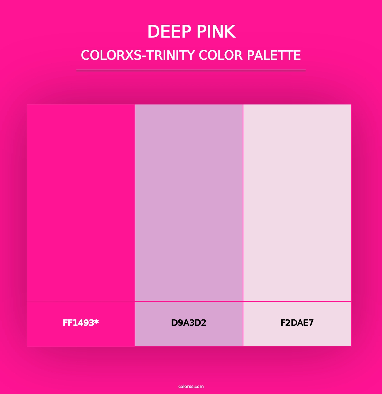 Deep Pink - Colorxs Trinity Palette