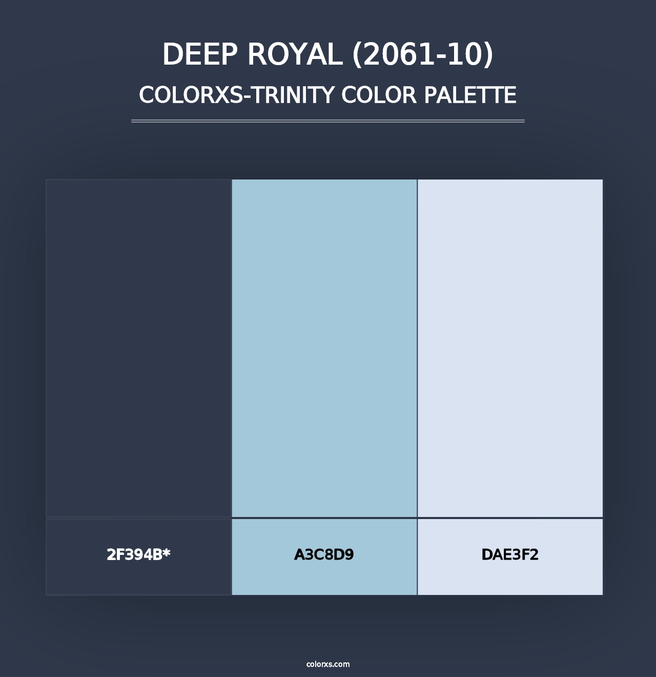 Deep Royal (2061-10) - Colorxs Trinity Palette