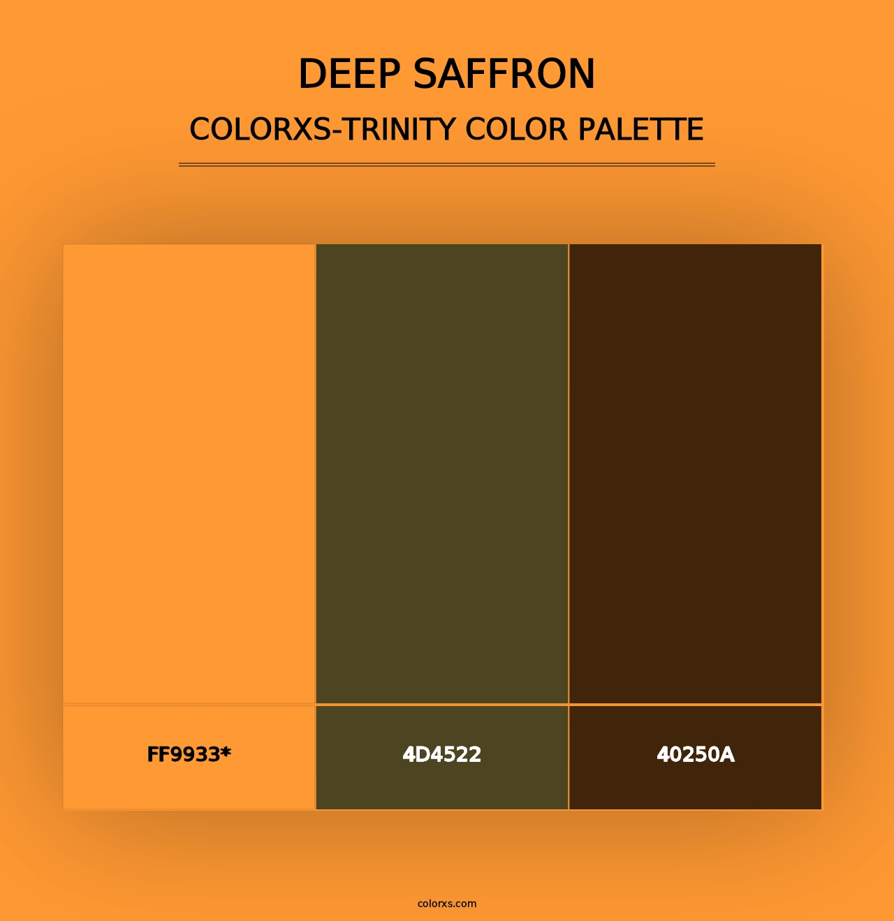 Deep Saffron - Colorxs Trinity Palette