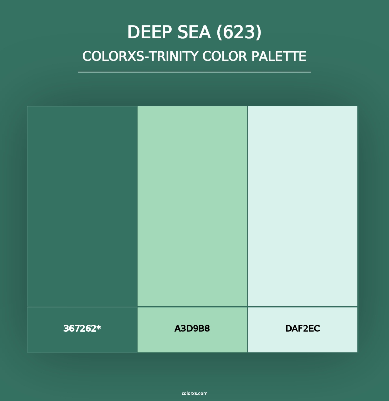 Deep Sea (623) - Colorxs Trinity Palette