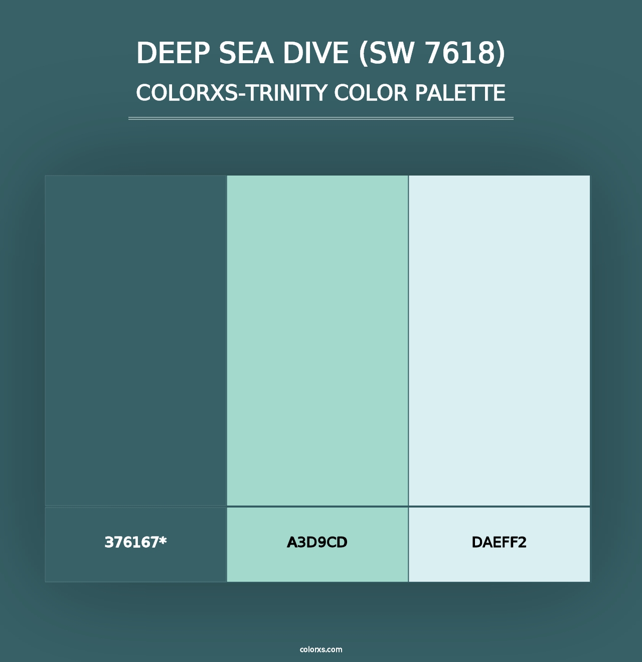 Deep Sea Dive (SW 7618) - Colorxs Trinity Palette