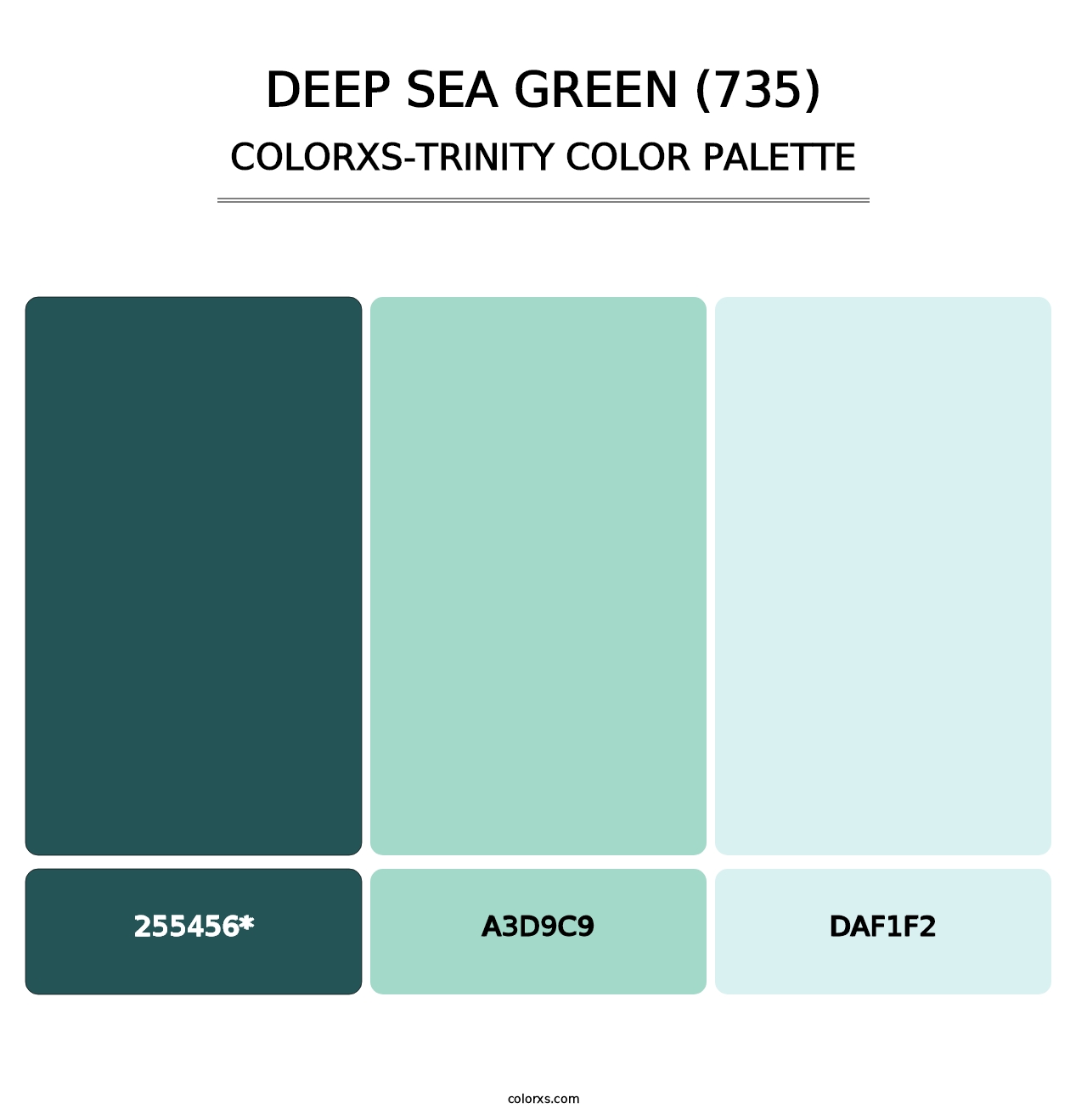 Deep Sea Green (735) - Colorxs Trinity Palette