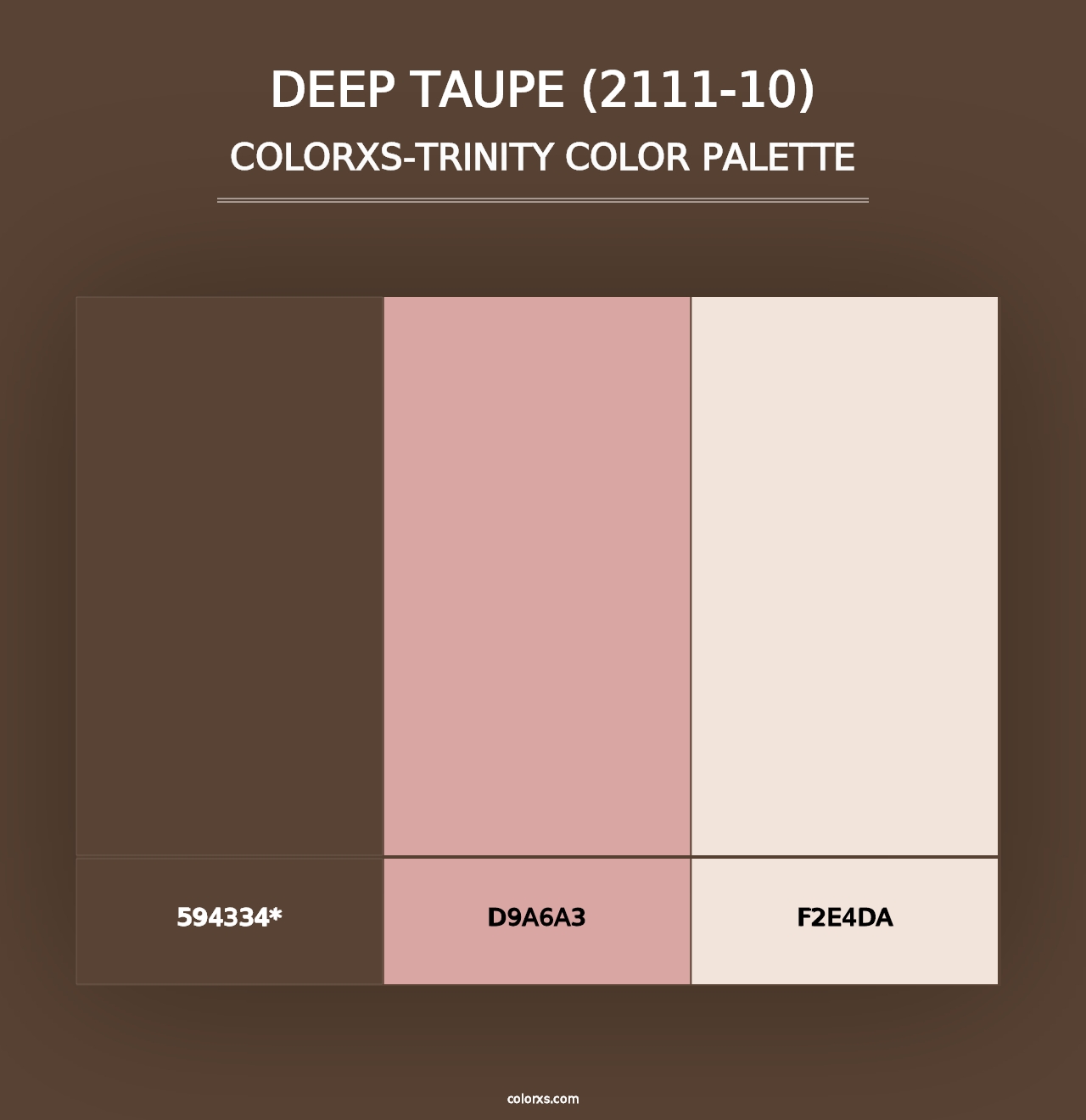 Deep Taupe (2111-10) - Colorxs Trinity Palette