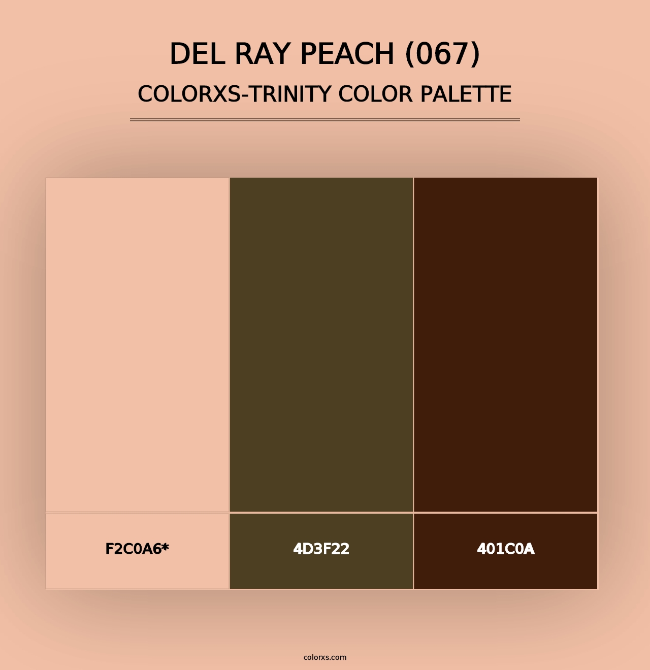 Del Ray Peach (067) - Colorxs Trinity Palette