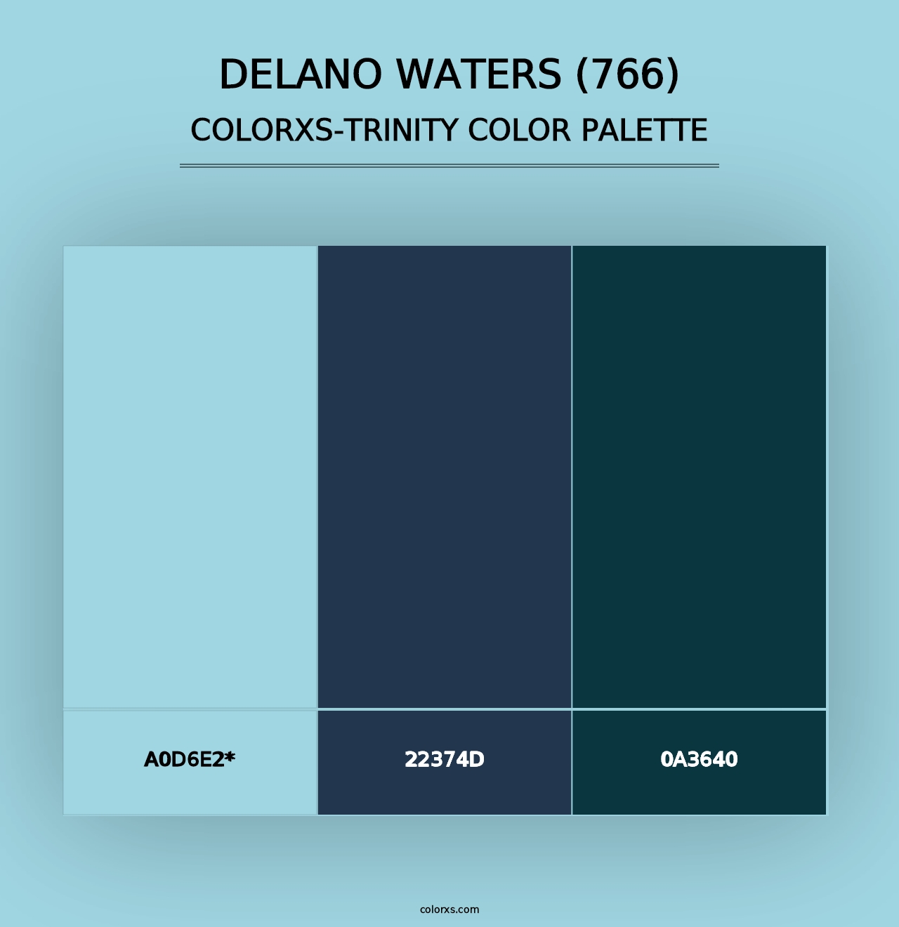 Delano Waters (766) - Colorxs Trinity Palette