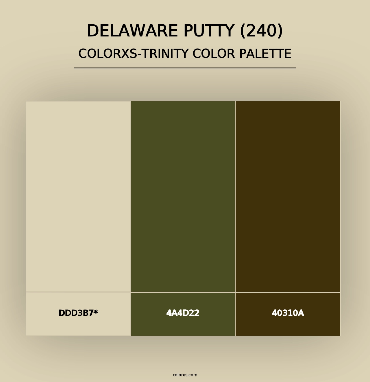 Delaware Putty (240) - Colorxs Trinity Palette