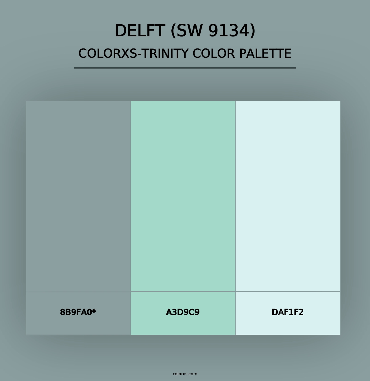 Delft (SW 9134) - Colorxs Trinity Palette