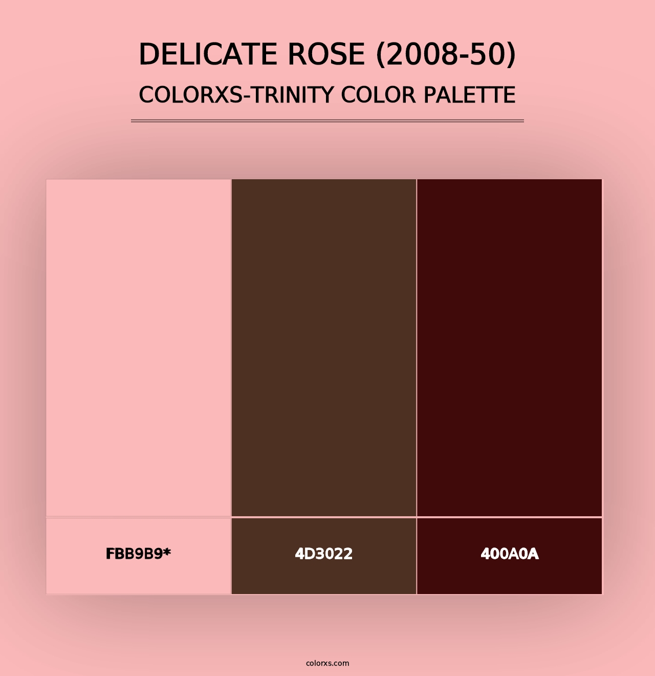 Delicate Rose (2008-50) - Colorxs Trinity Palette