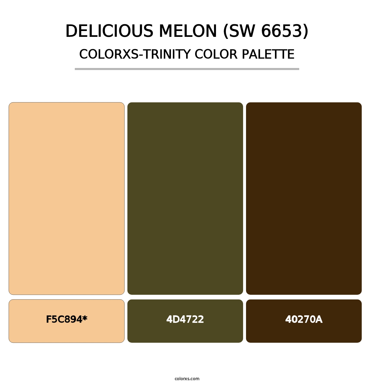 Delicious Melon (SW 6653) - Colorxs Trinity Palette