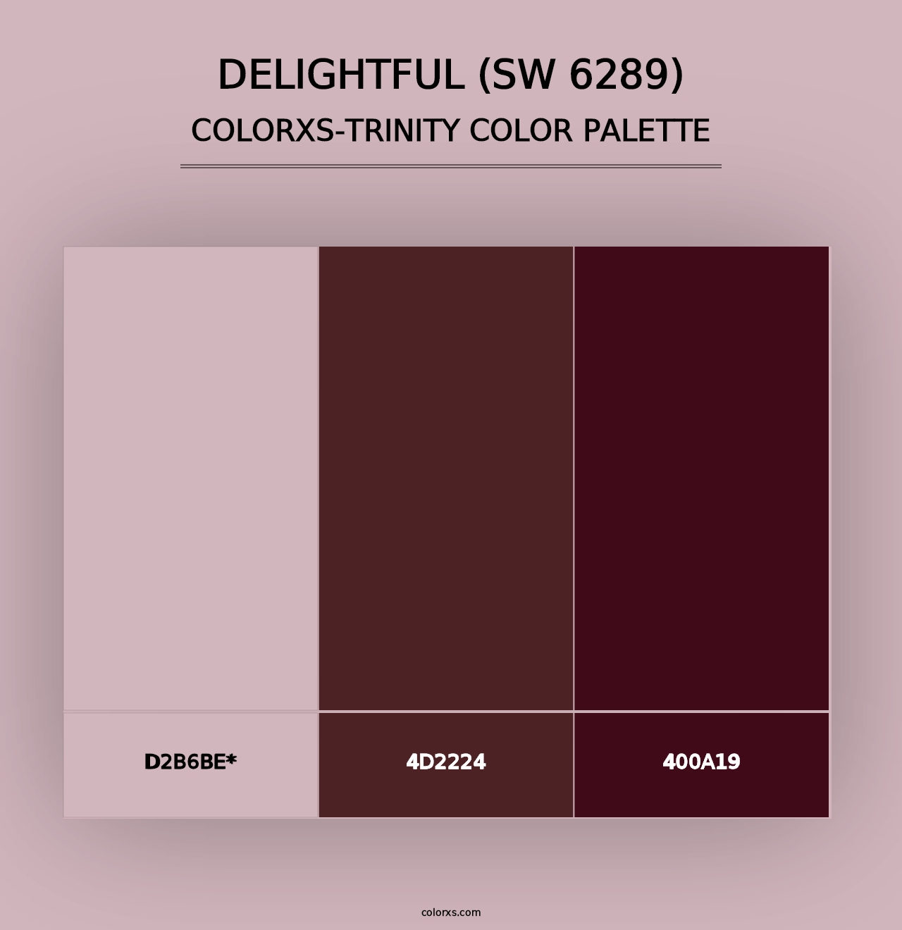 Delightful (SW 6289) - Colorxs Trinity Palette