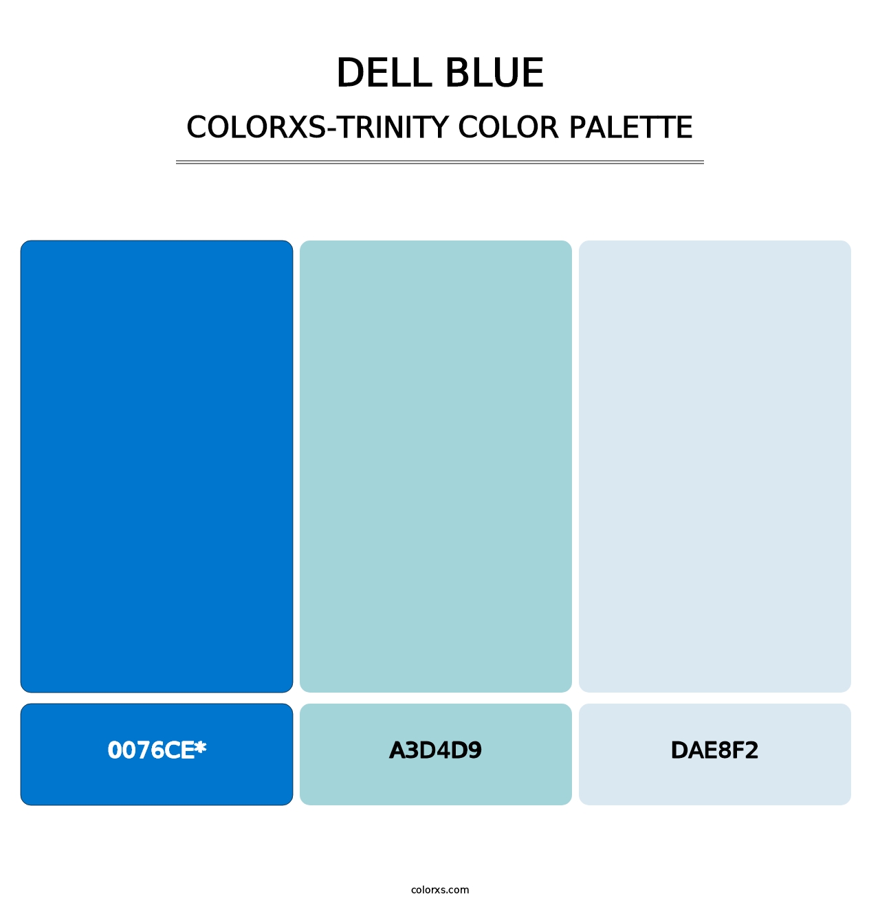 Dell Blue - Colorxs Trinity Palette