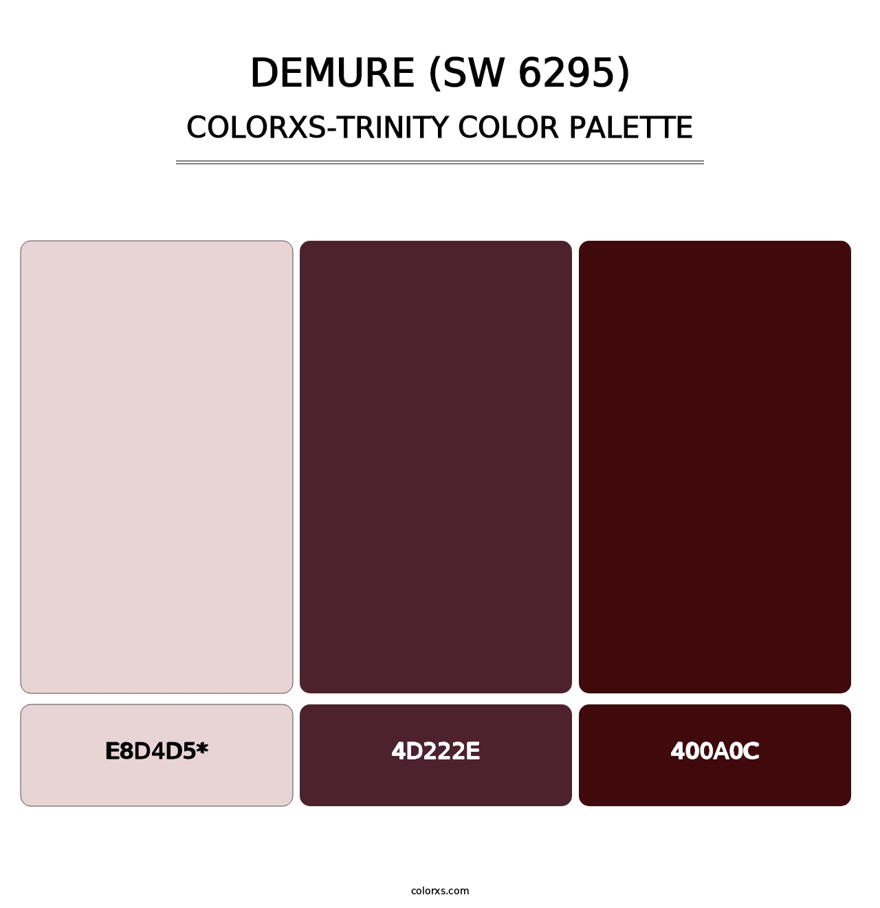 Demure (SW 6295) - Colorxs Trinity Palette