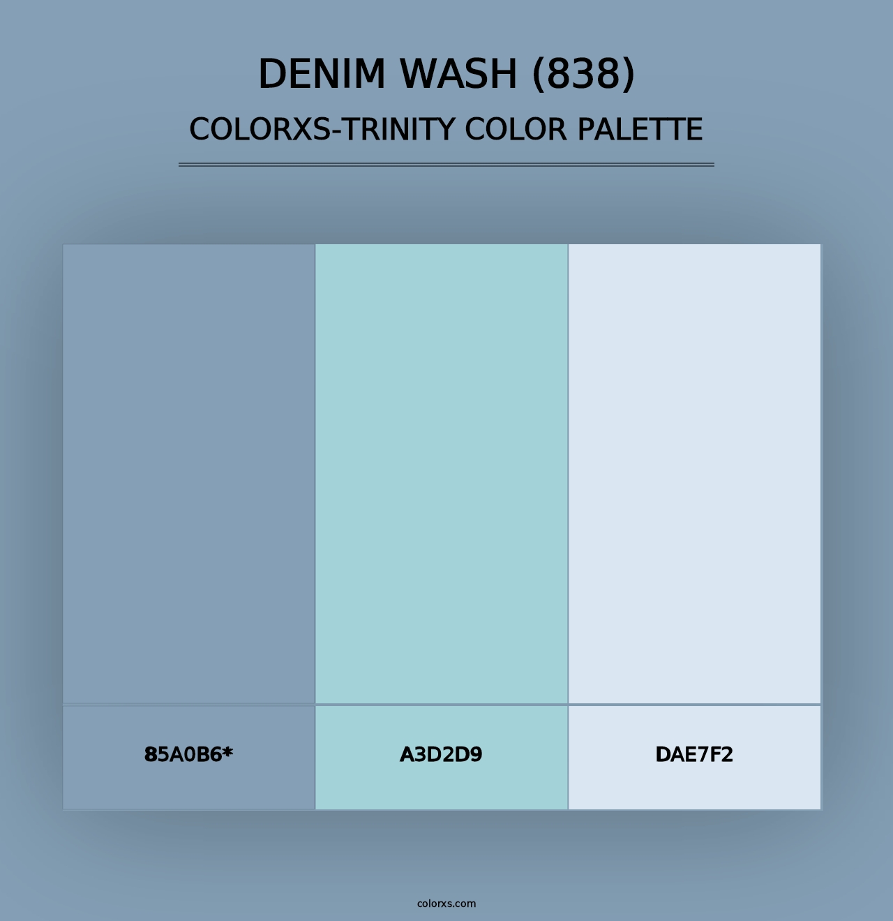 Denim Wash (838) - Colorxs Trinity Palette