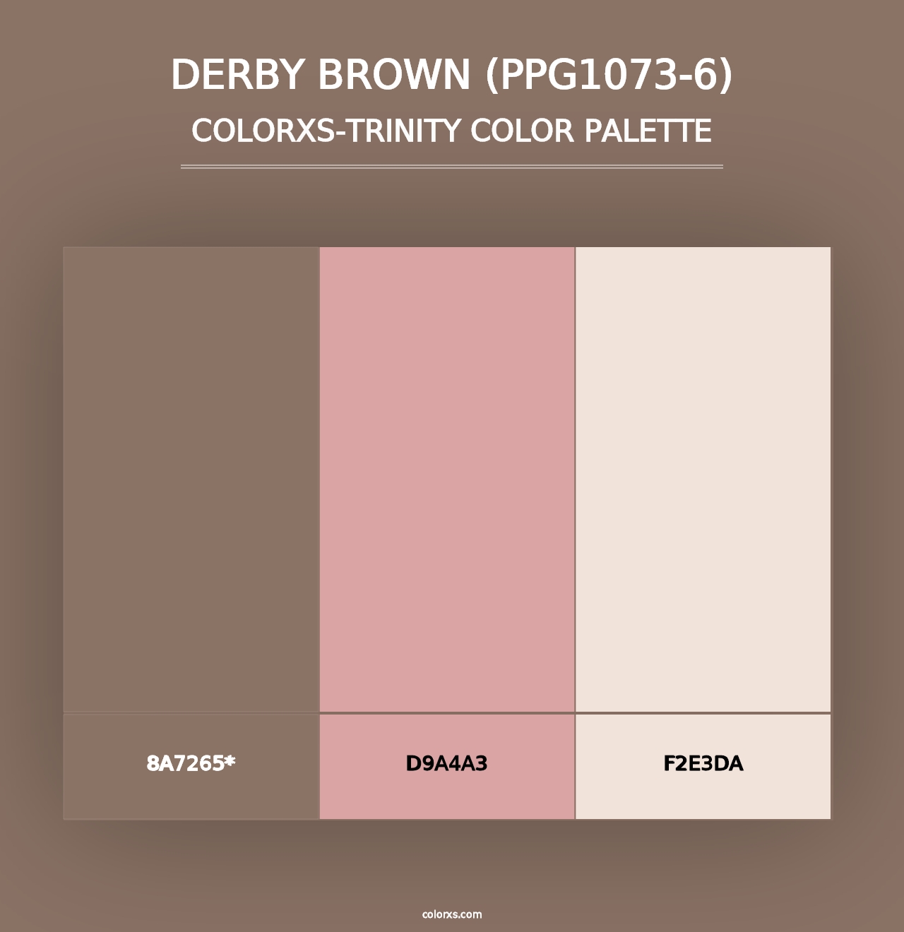 Derby Brown (PPG1073-6) - Colorxs Trinity Palette