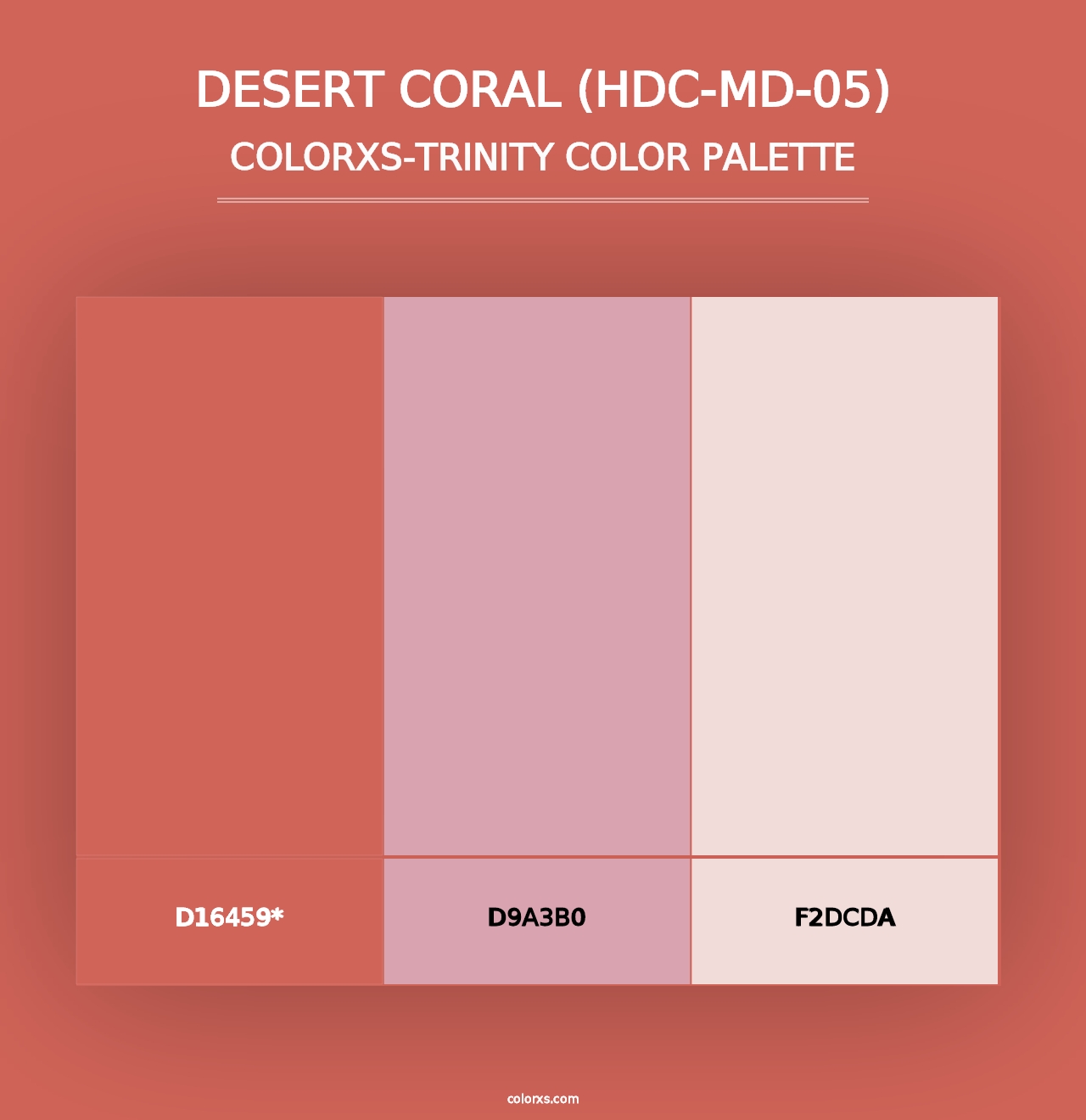 Desert Coral (HDC-MD-05) - Colorxs Trinity Palette