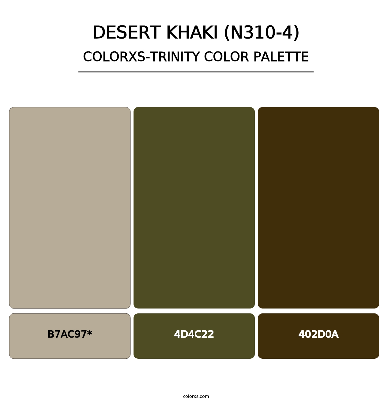 Desert Khaki (N310-4) - Colorxs Trinity Palette