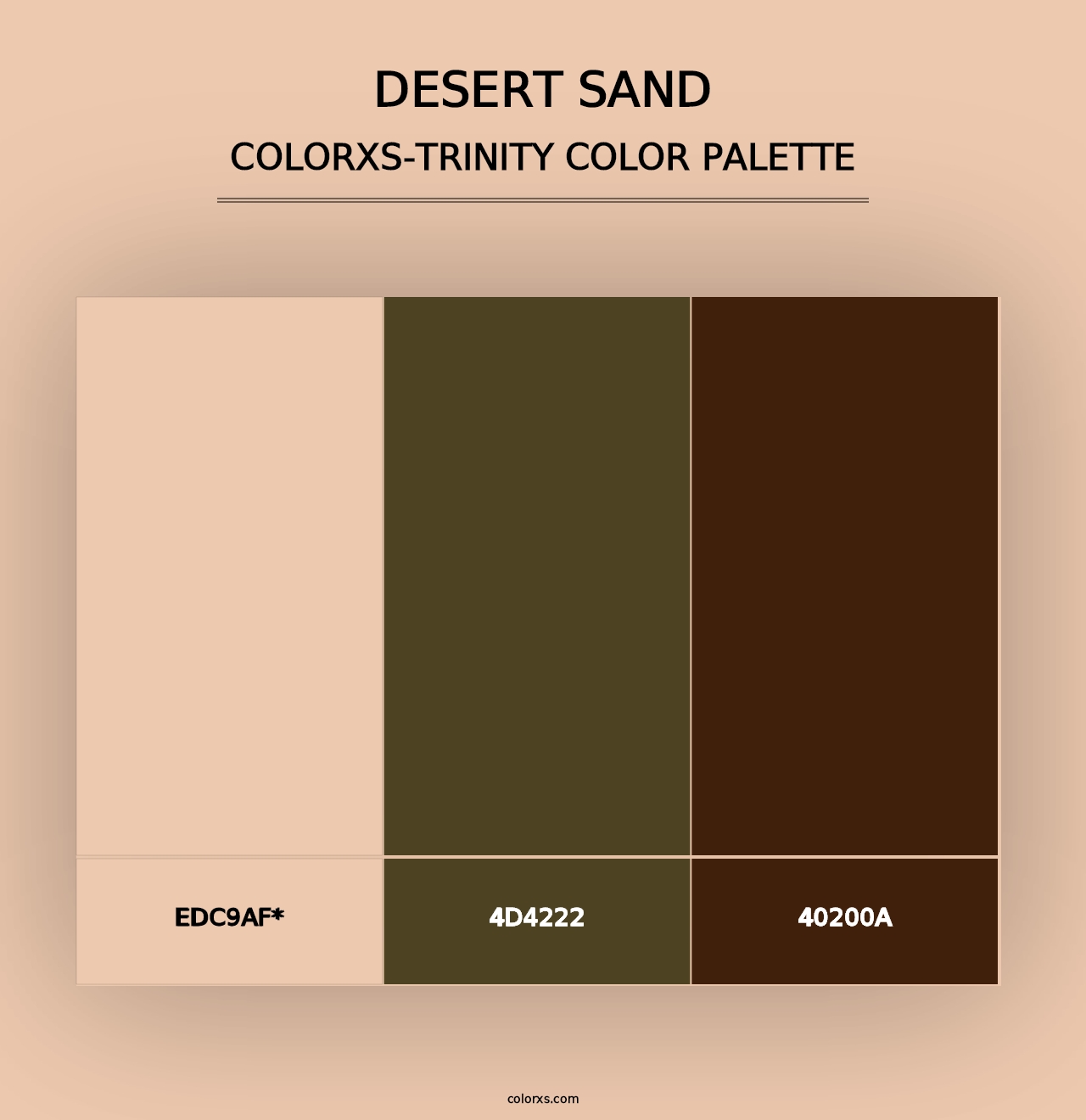 Desert Sand - Colorxs Trinity Palette