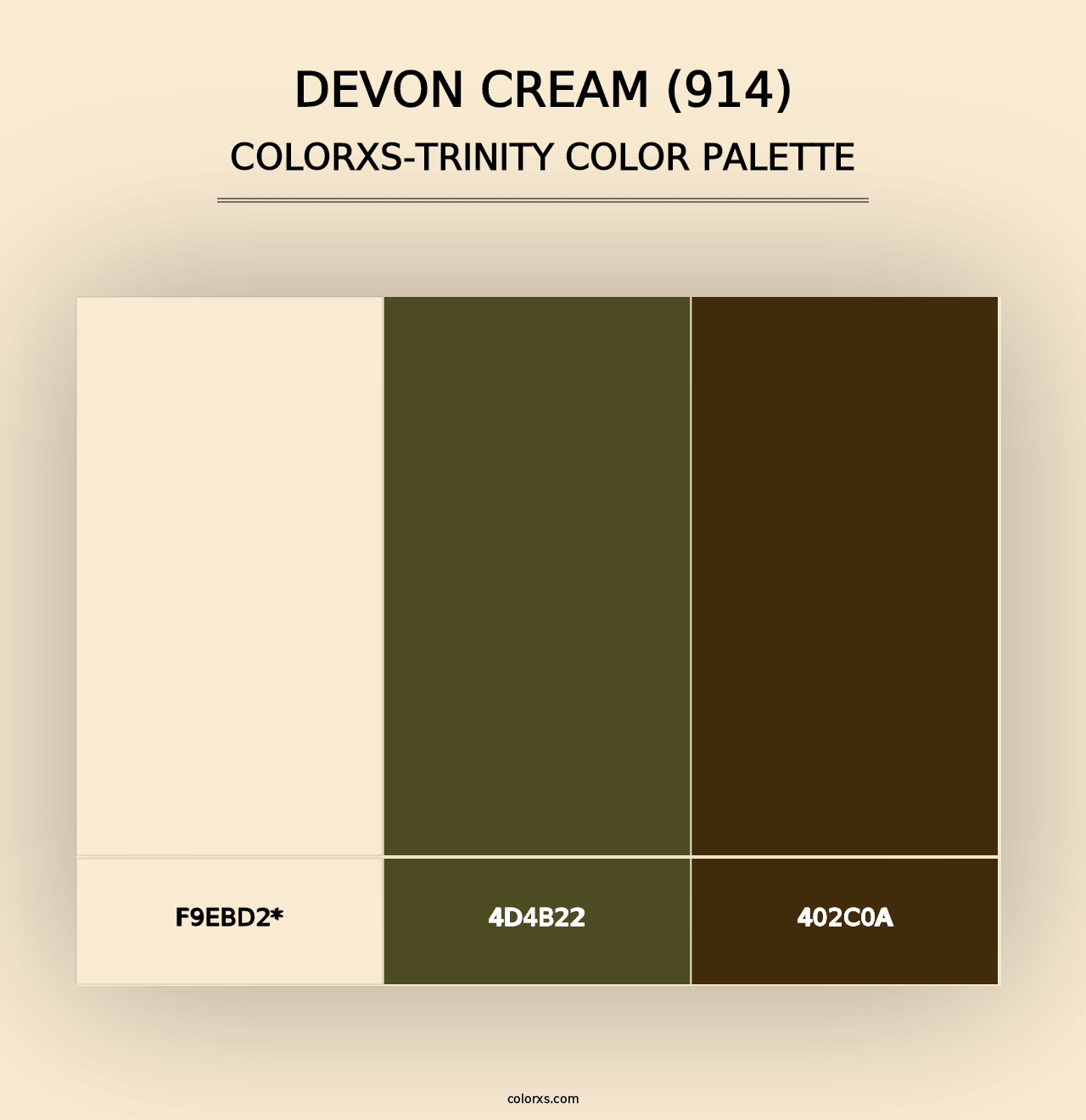 Devon Cream (914) - Colorxs Trinity Palette