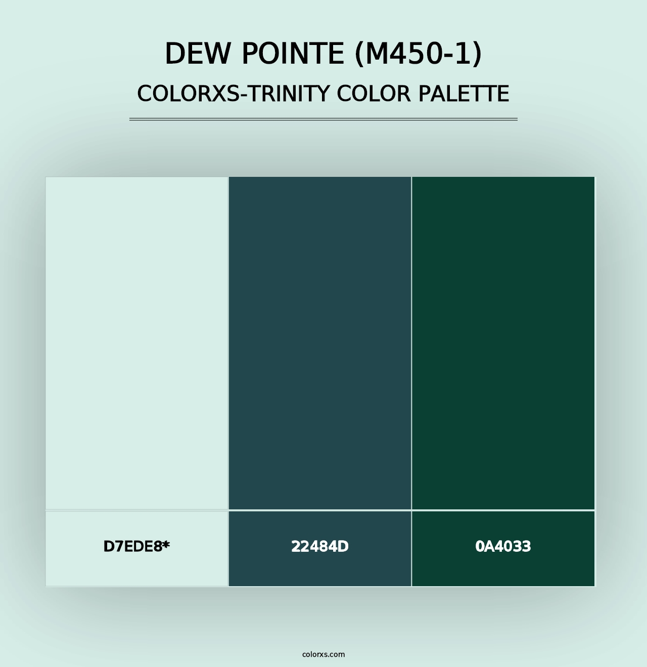 Dew Pointe (M450-1) - Colorxs Trinity Palette