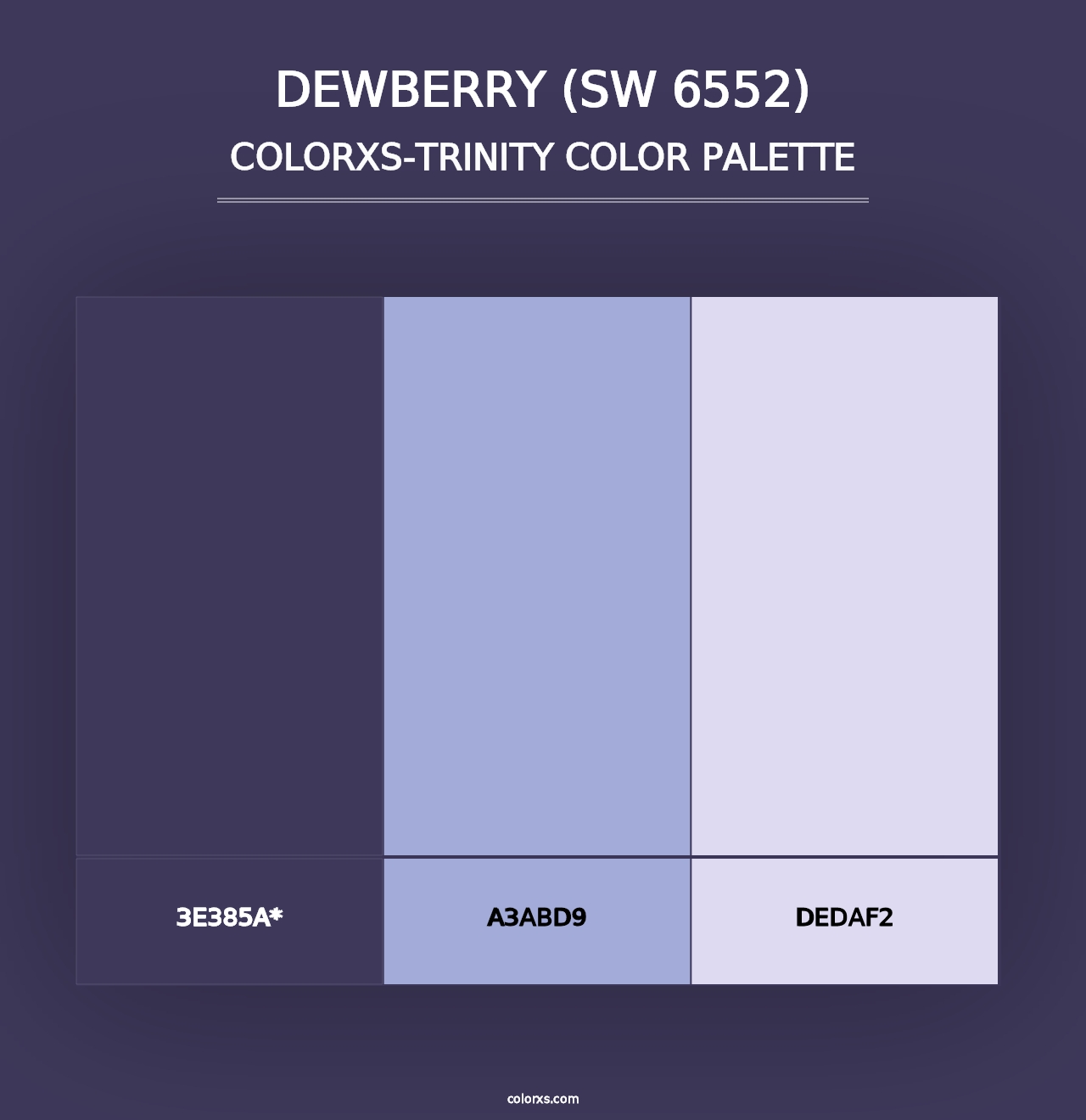 Dewberry (SW 6552) - Colorxs Trinity Palette