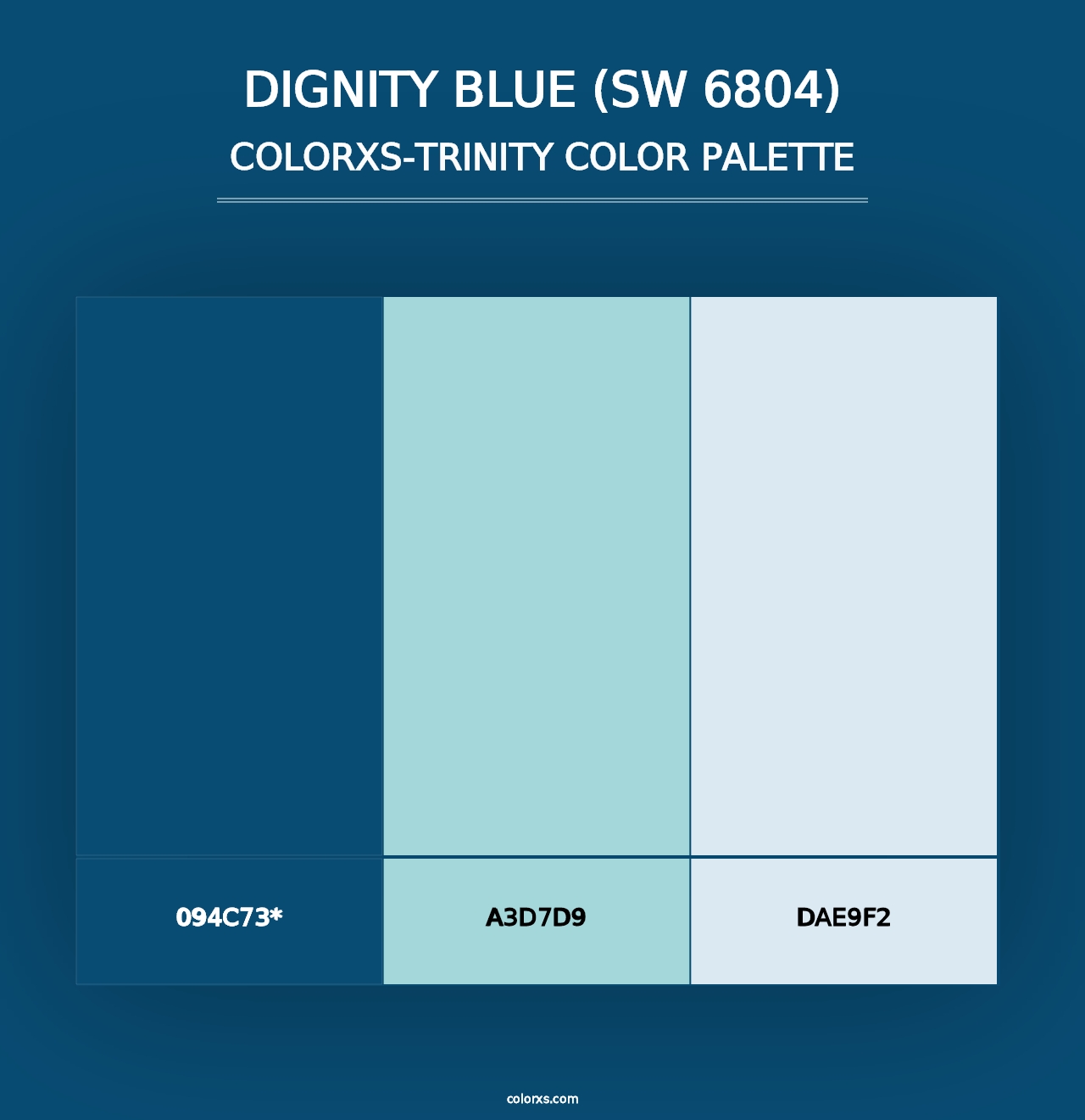 Dignity Blue (SW 6804) - Colorxs Trinity Palette