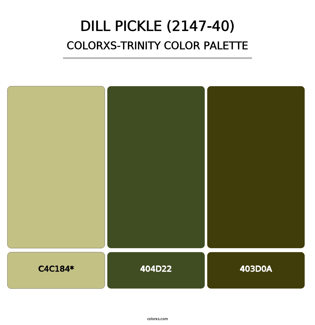 Dill Pickle (2147-40) - Colorxs Trinity Palette