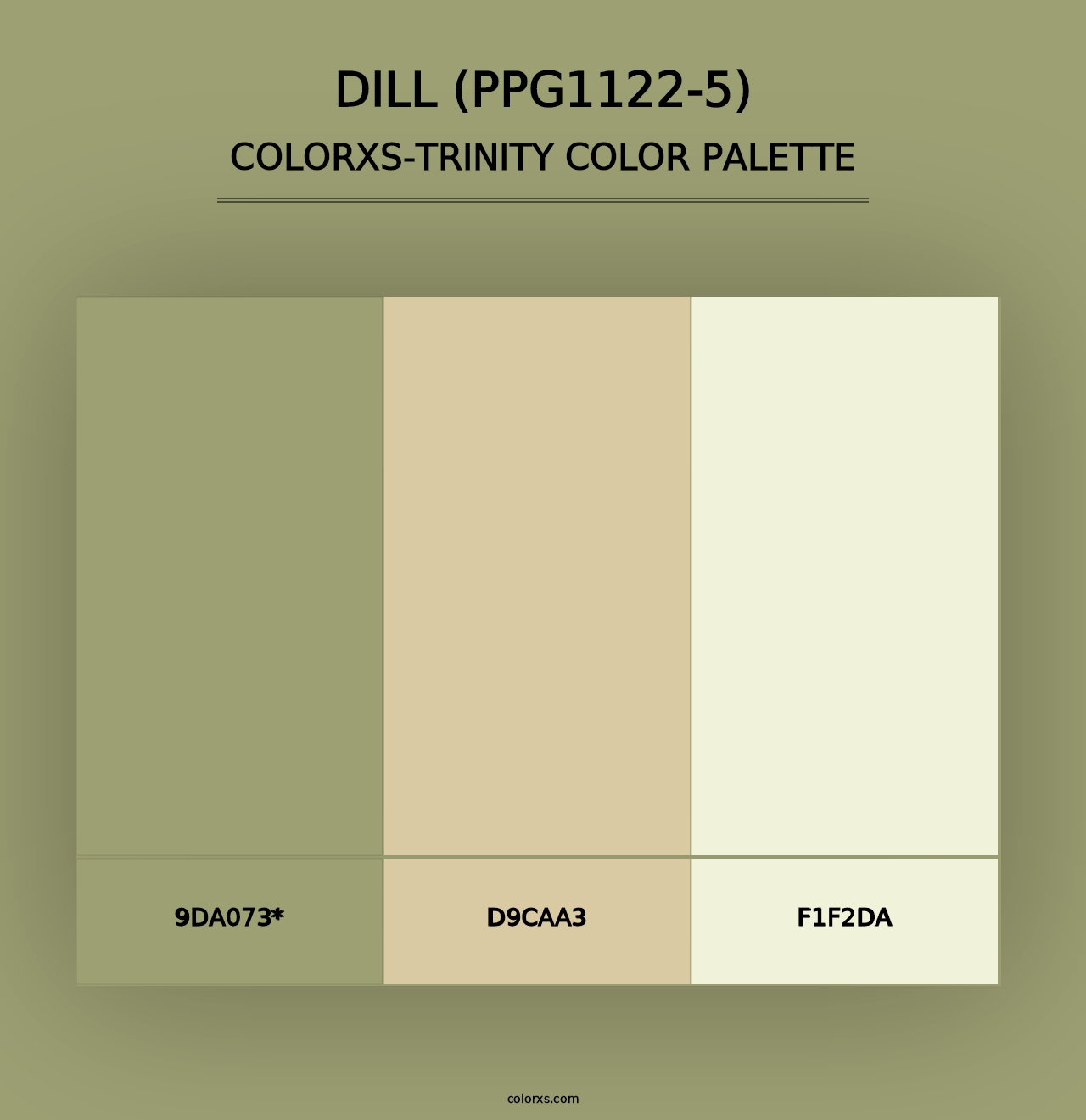 Dill (PPG1122-5) - Colorxs Trinity Palette