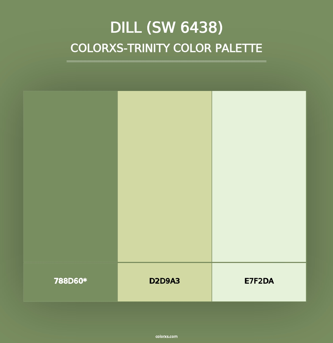 Dill (SW 6438) - Colorxs Trinity Palette