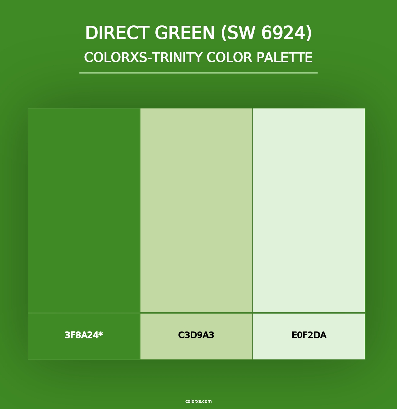 Direct Green (SW 6924) - Colorxs Trinity Palette