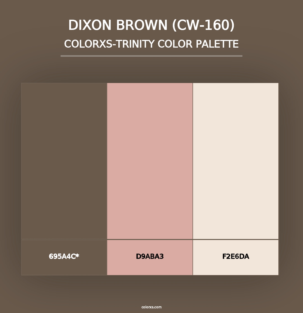 Dixon Brown (CW-160) - Colorxs Trinity Palette