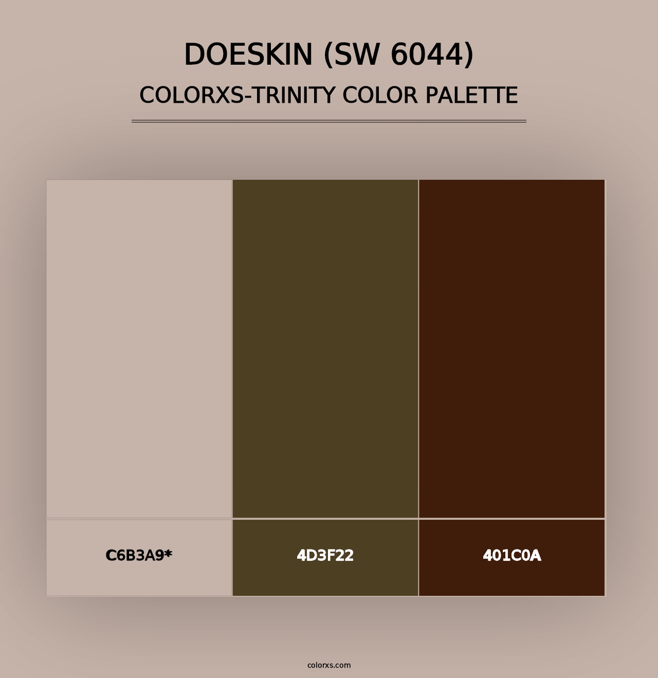 Doeskin (SW 6044) - Colorxs Trinity Palette