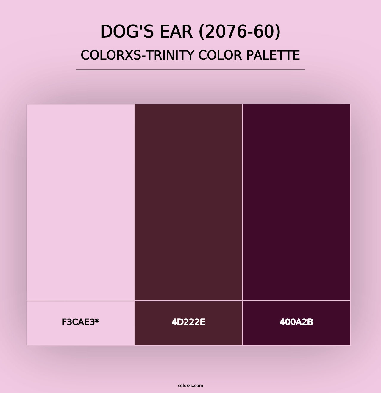 Dog's Ear (2076-60) - Colorxs Trinity Palette