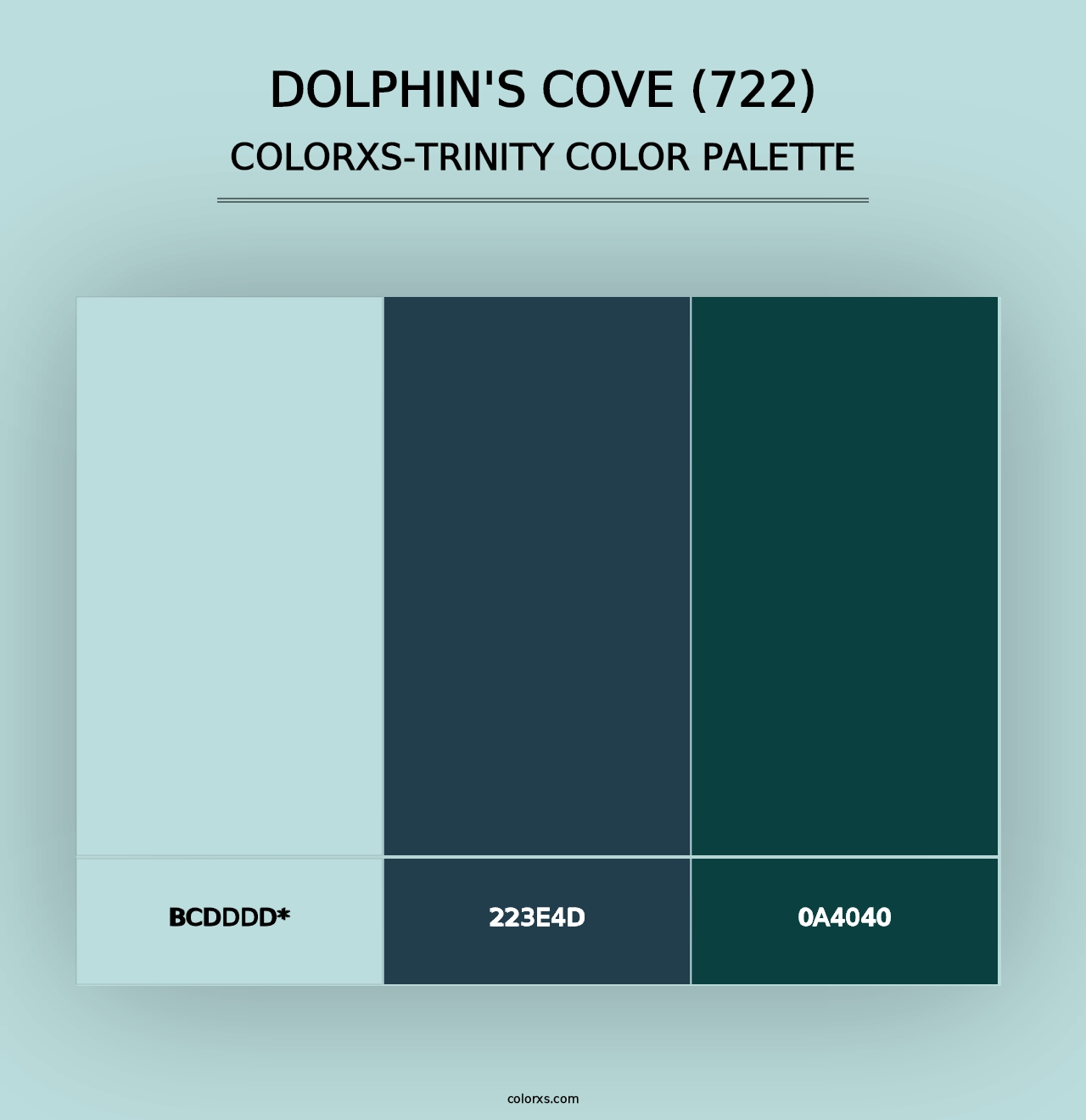 Dolphin's Cove (722) - Colorxs Trinity Palette