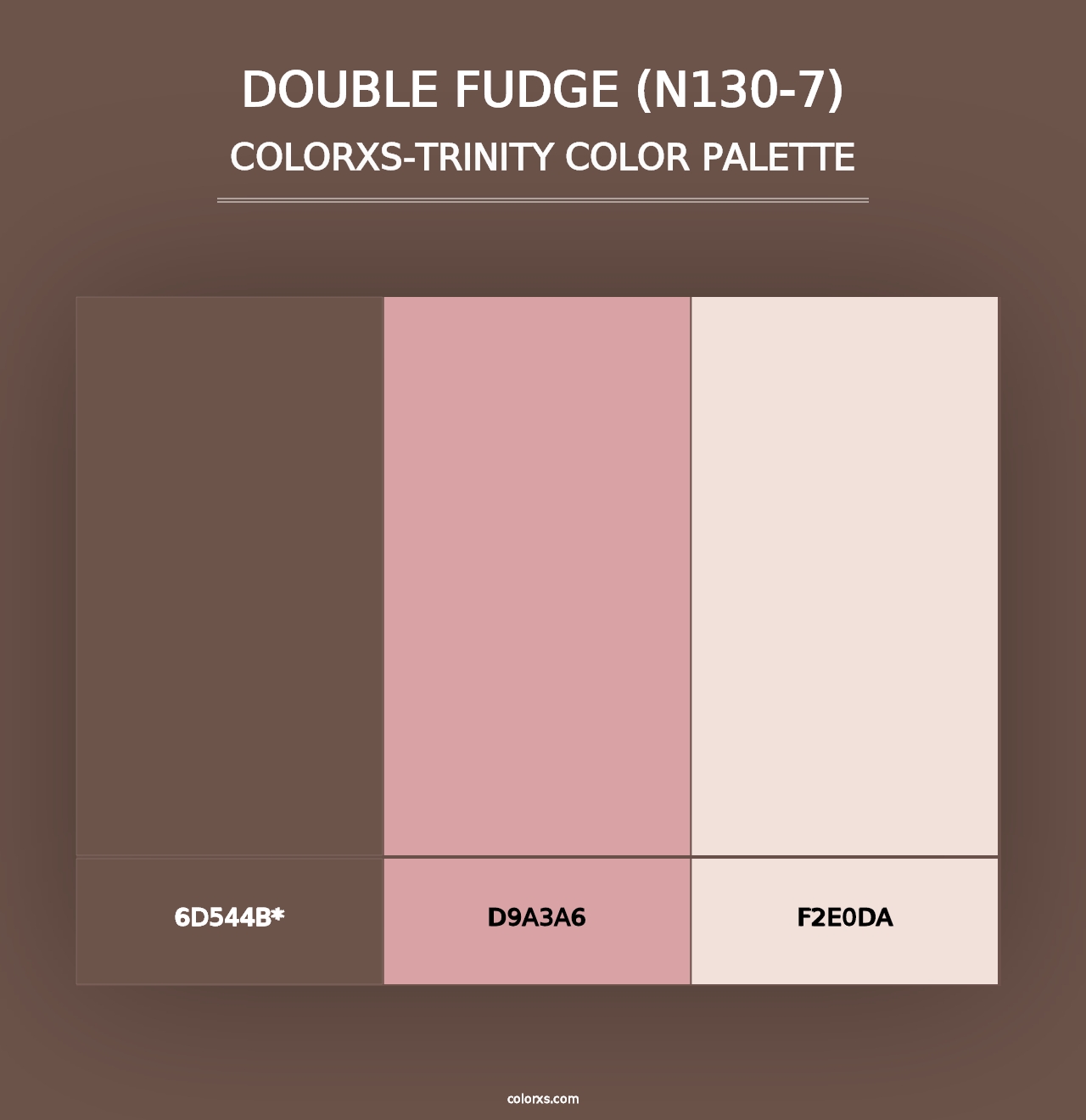 Double Fudge (N130-7) - Colorxs Trinity Palette