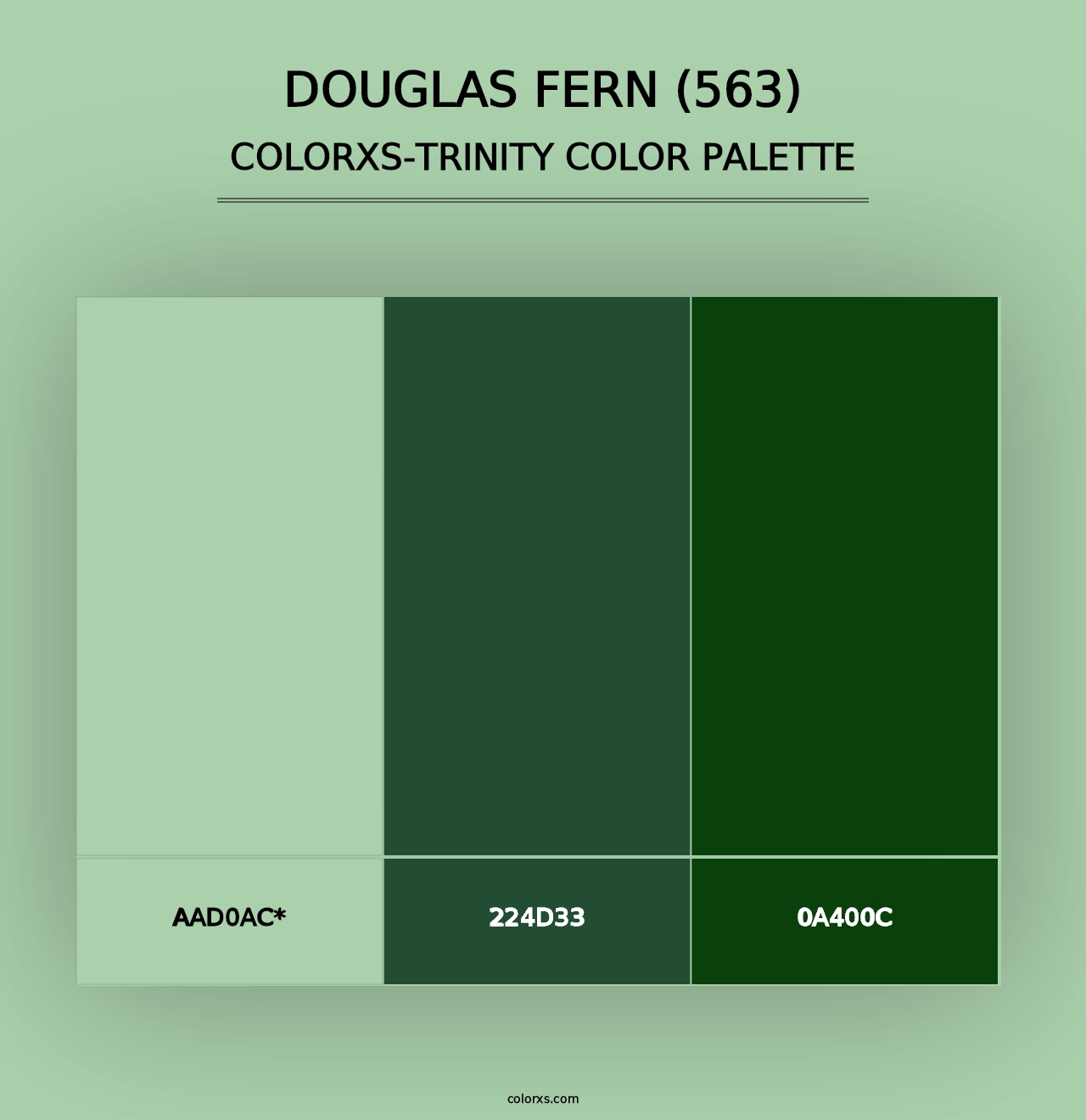 Douglas Fern (563) - Colorxs Trinity Palette