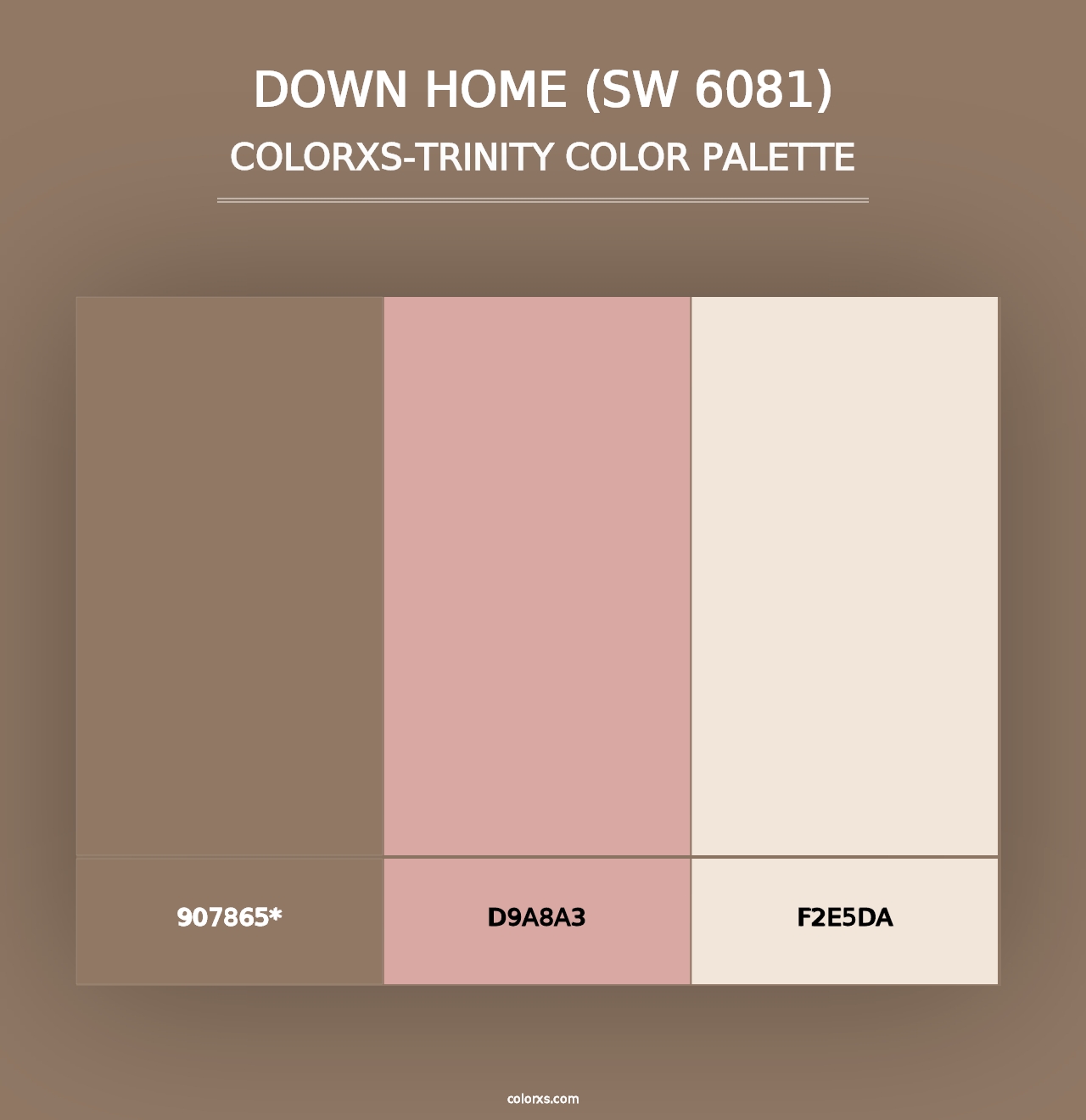 Down Home (SW 6081) - Colorxs Trinity Palette