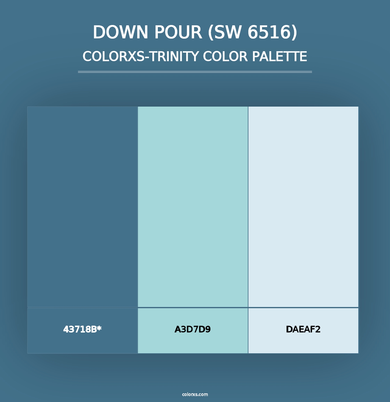 Down Pour (SW 6516) - Colorxs Trinity Palette