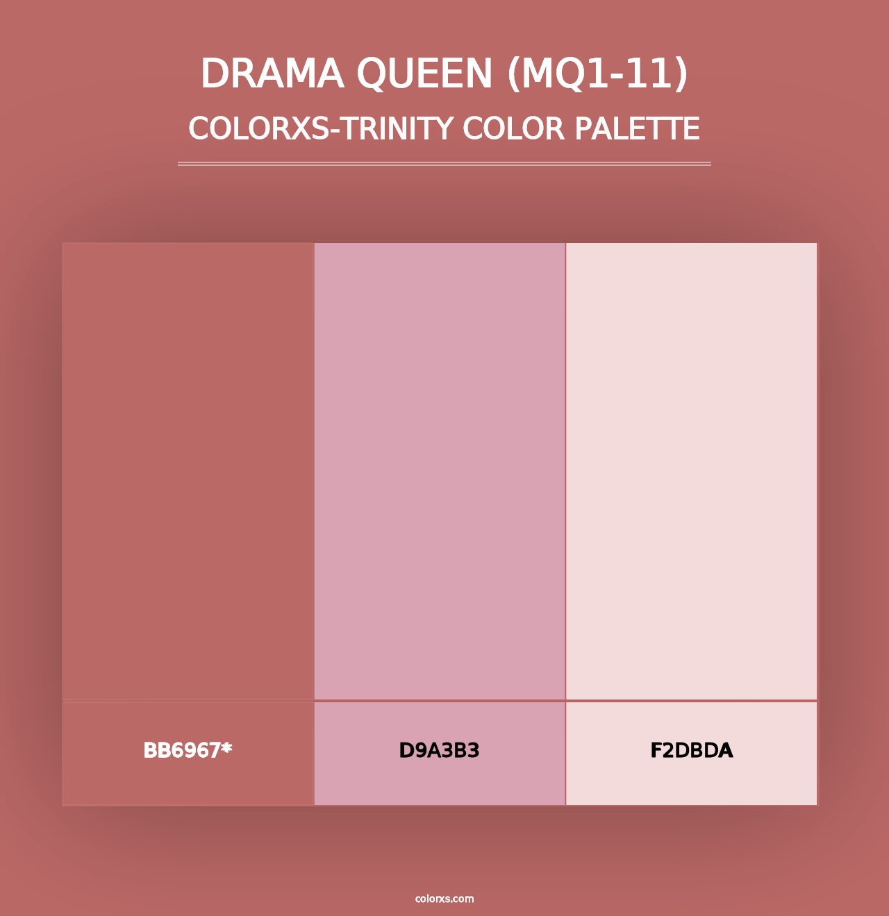 Drama Queen (MQ1-11) - Colorxs Trinity Palette