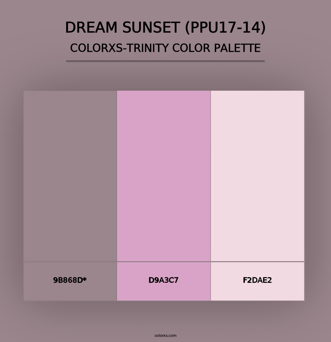 Dream Sunset (PPU17-14) - Colorxs Trinity Palette