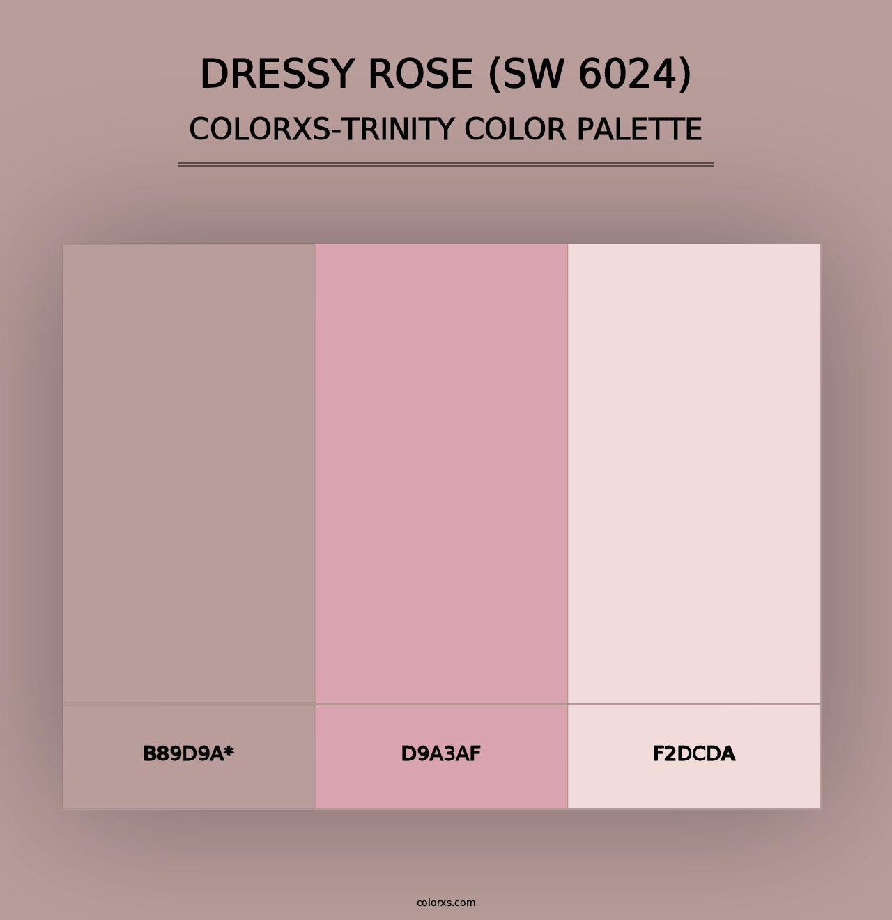 Dressy Rose (SW 6024) - Colorxs Trinity Palette