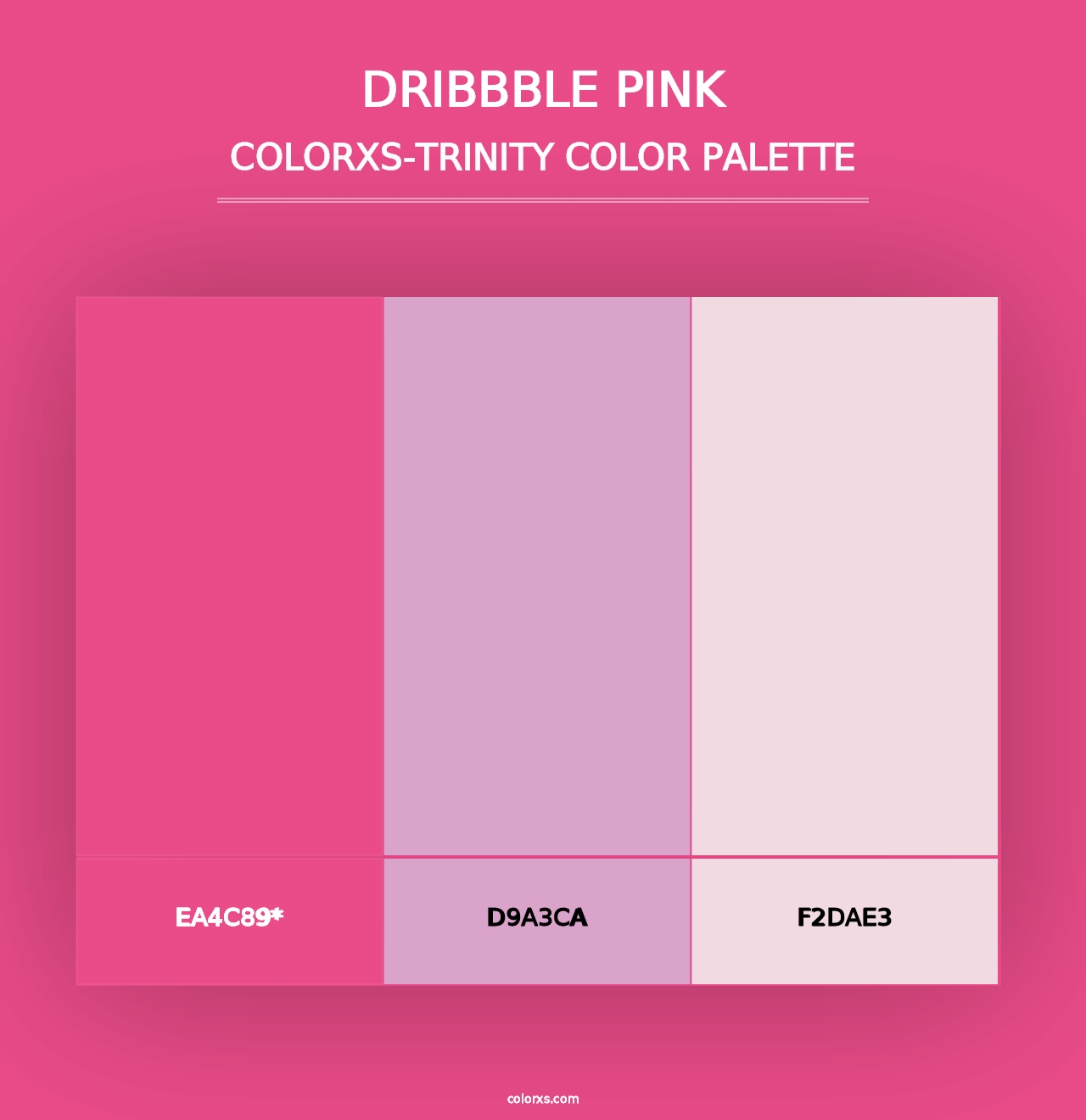 Dribbble Pink - Colorxs Trinity Palette