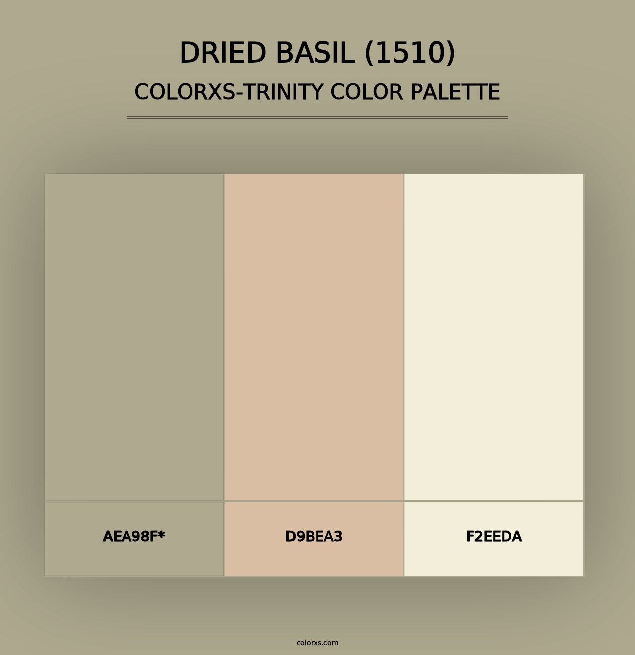 Dried Basil (1510) - Colorxs Trinity Palette