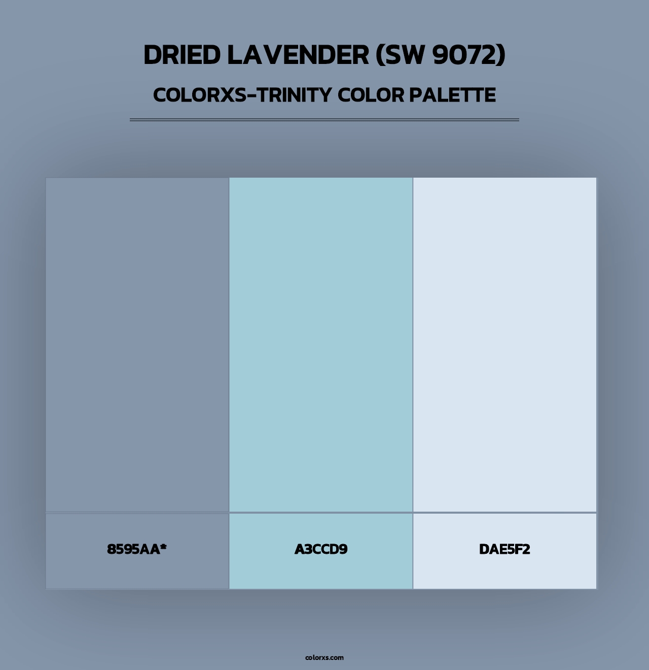 Dried Lavender (SW 9072) - Colorxs Trinity Palette