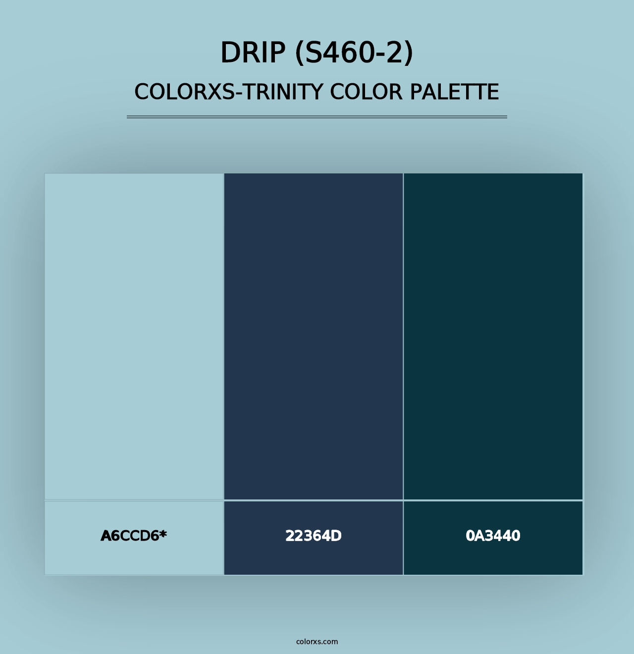 Drip (S460-2) - Colorxs Trinity Palette