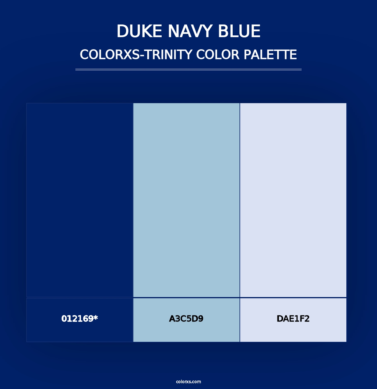 Duke Navy Blue - Colorxs Trinity Palette