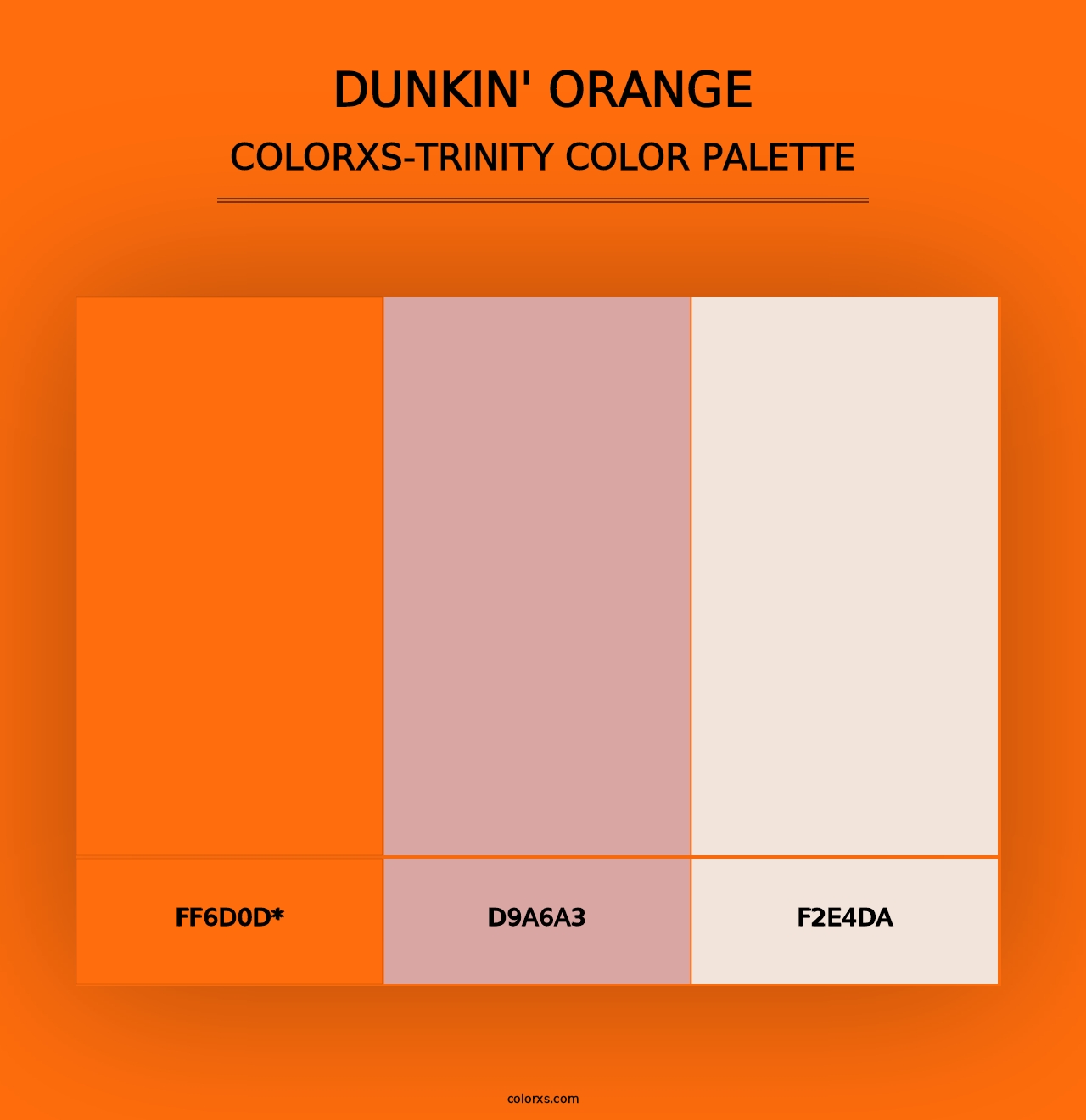 Dunkin' Orange - Colorxs Trinity Palette