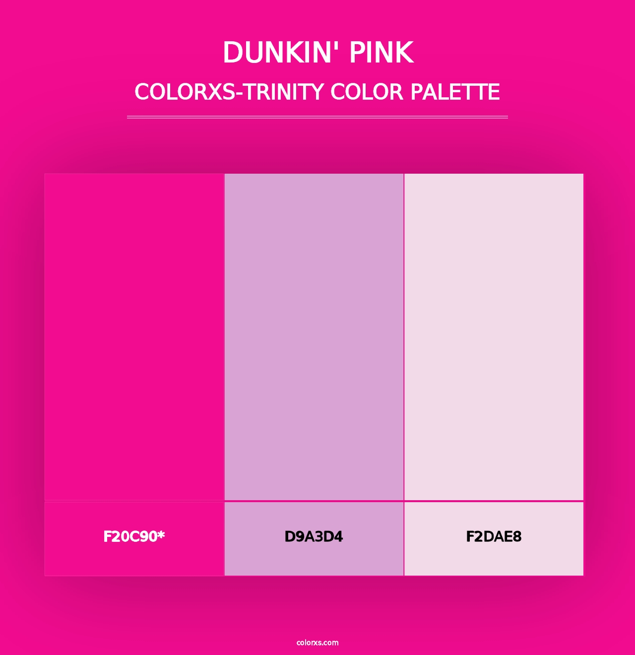 Dunkin' Pink - Colorxs Trinity Palette