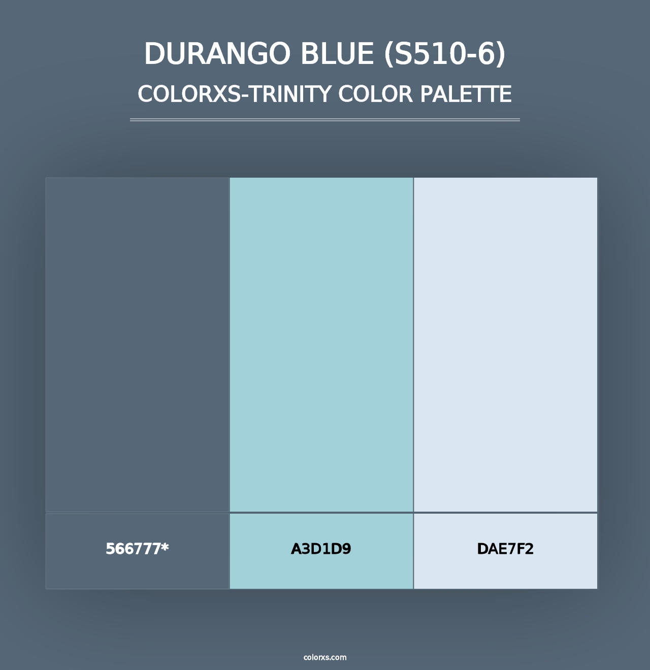 Durango Blue (S510-6) - Colorxs Trinity Palette